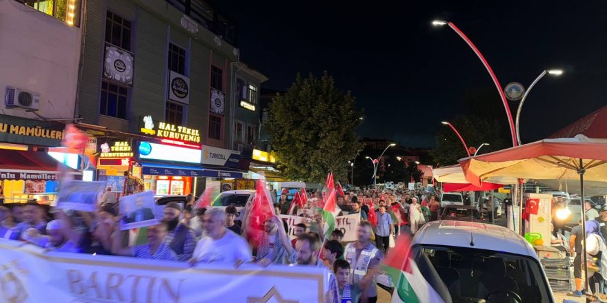 Şehid Heniyye'nin çağrısı Bartın’da yankı buldu