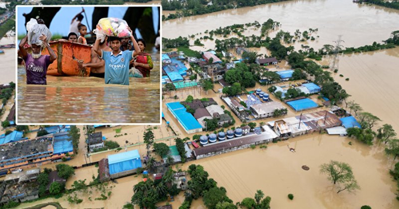 Bangladeşliler selden Hindistan'ı sorumlu tutuyor