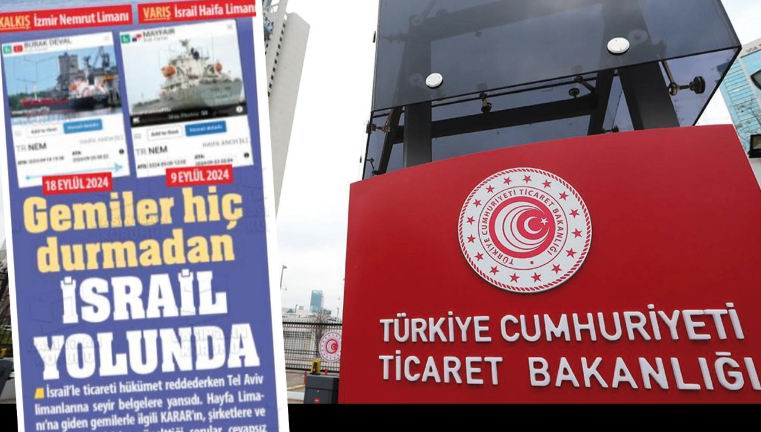 Ticaret Bakanlığı Karar’ın manşetini yalanladı: İsrail’e giden gemi yok!