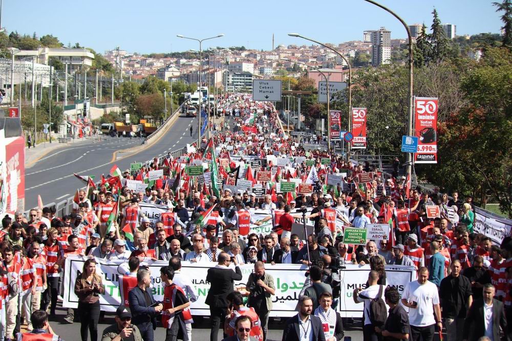 Ankara’da birinci yılında Aksa Tufanını selamlandı!