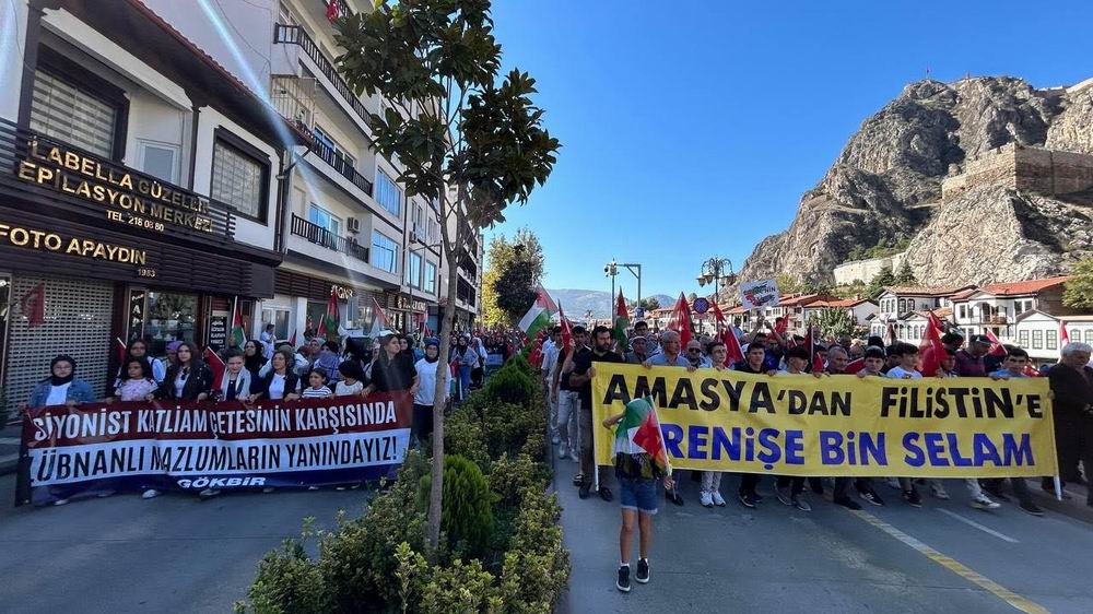 Amasya’da birinci yılında Aksa Tufanı selamlandı!