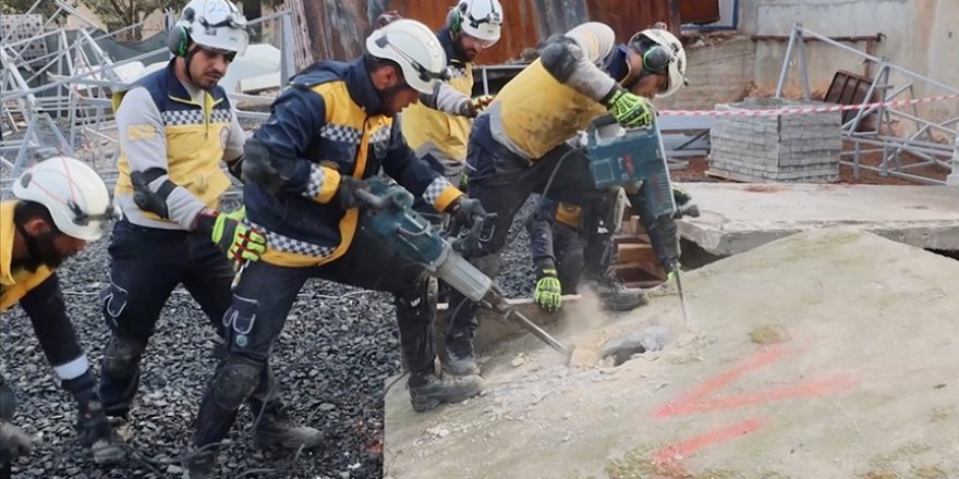 Suriye'deki Beyaz Baretliler, mühimmat temizliği ve yeniden inşa çalışmalarının zaman alacağını bildirdi