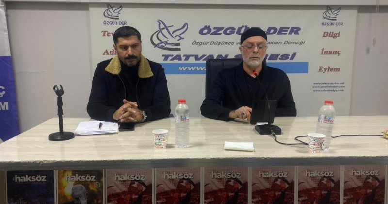 Tatvan'da "İmanın ve vicdanın yeniden dirilişi: Gazze" semineri yapıldı