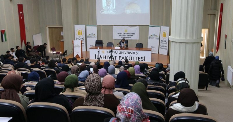 İnönü Üniversitesi İlahiyat Fakültesi'nde Gazze Direnişi konuşuldu