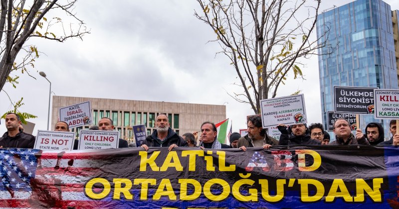 Siyonist katil Blinken Ankara’da protesto edildi!