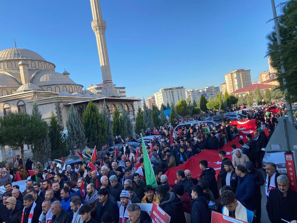 Kahramanmaraş’ta Gazze’ye destek eylemi