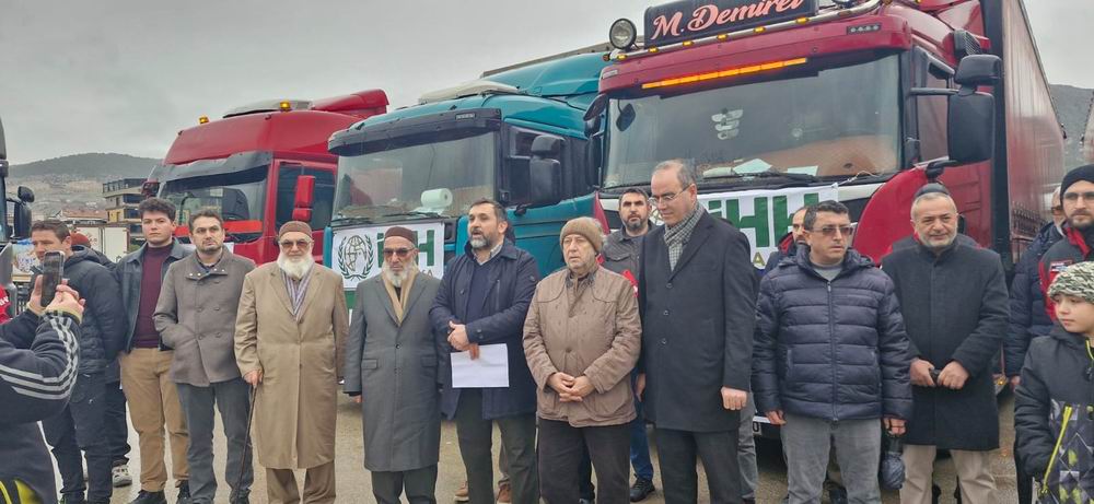 Amasya’dan Suriye halkına 12 tır yardım