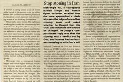 Stop Stoning In İran
