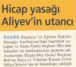 Hicap Yasağı Aliyevin Utancı