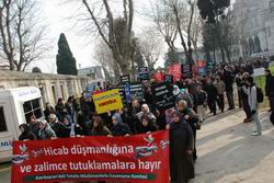 Sultanahmette Aliyev Zulmünü Protesto