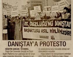 Danıştaya Protesto