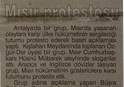 Mısır Protestosu