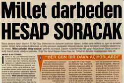 Millet Darbeden Hesap Soracak