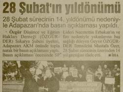 28 Şubat’ın Yıldönümü