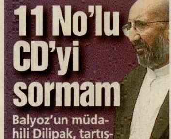 11 Nolu CD’yi Sormam