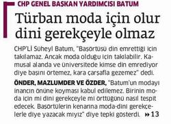 Türban Moda İçin Olur Dini Gerekçeyle Olmaz