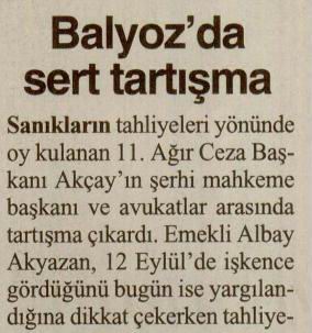 Balyozda Sert Tartışma