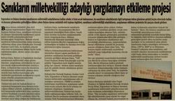 Sanıkların Milletvekilliği Adaylığı Yargılamayı Etkileme Projesi