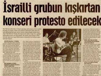 İsrailli Grubun Kışkırtan Konseri Protesto Edilecek