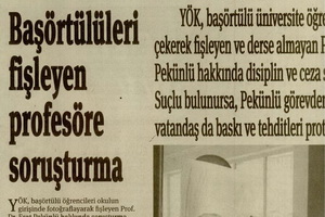 Başörtülüleri Fişleyen Profesöre Soruşturma