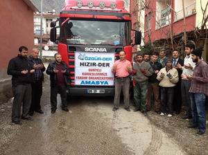 Suriye’ye Yardım Tırı Amasya’dan Yola Çıktı