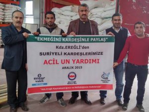 Ereğli’den Suriyeli Kardeşlerimize 30 Ton Un Yardımı