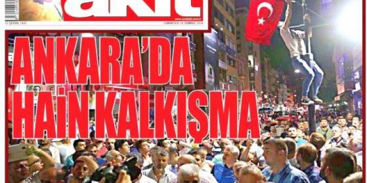 Gazeteler Darbe Girişimini Nasıl Gördü (FOTO)