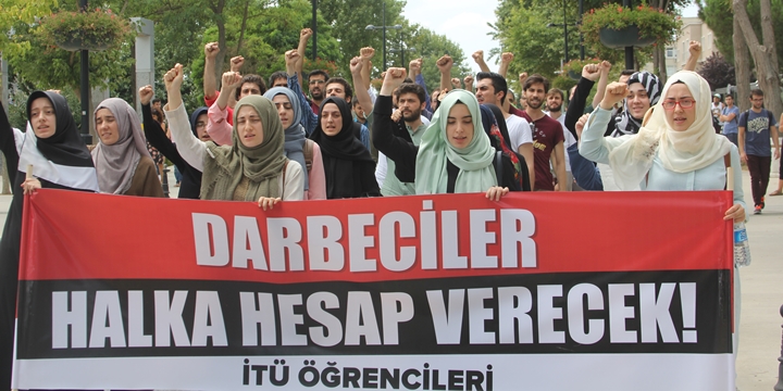 Darbe Kalkışması İTÜ’de Protesto Edildi