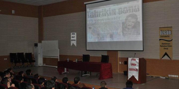 Dicle Üniversitesi'nde Derdest Belgeselinin Gösterimi Yapıldı