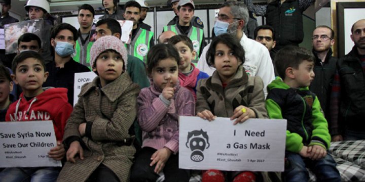 Kimyasal Saldırılar Doğu Guta ve Çobanbey’de Protesto Edildi