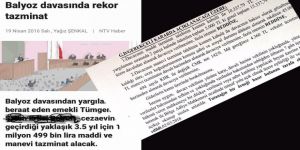 Balyoz Sanıklarına 1.5 Milyon TL, Taşhiye Mağduruna 45 Bin TL Tazminat