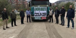 Amasya İHH ve Özgür-Der Suriye’ye 1 Tır Yardım Gönderdi