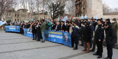 Herzog'un Türkiye'ye gelişi Fatih’te protesto edildi