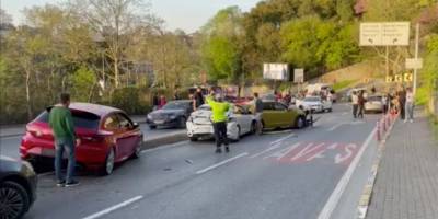 Sarıyer'de İETT otobüsü 15 araca çarptı: 4 yaralı