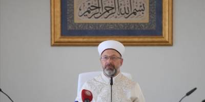 Diyanet İşleri Başkanı Erbaş Siyonist İsrail'in Gazze'ye yönelik saldırılarını kınadı