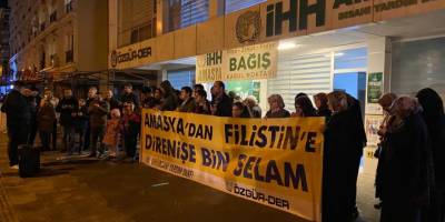 Siyonist İsrail Amasya'da protesto edildi