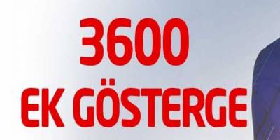 3600 ek göstergeye yeni düzenleme