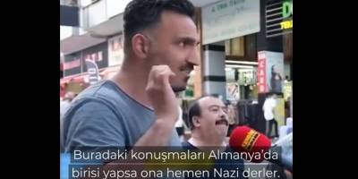 “Türkiye’deki konuşmalar Almanya’da yapılsa ona Nazi derler”