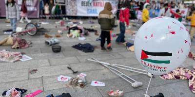 Ankara’daki çocuklar, bebek katili İsrail’i protesto etti