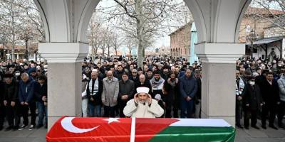 Türkiye'de tedavi gören 2 Filistinli defnedildi