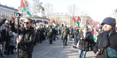 Paris'ten Brüksel'e Filistin yürüyüşü başladı