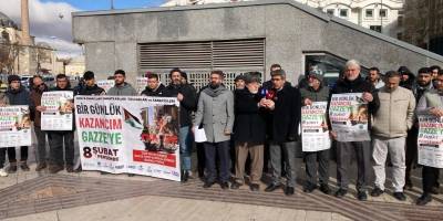 Konya'da "Bir Günlük Kazancım Gazze'ye" yardım kampanyası başlatıldı