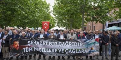 Kudüs şehidi Hasan Saklanan için Ankara'da gıyabi cenaze namazı kılındı