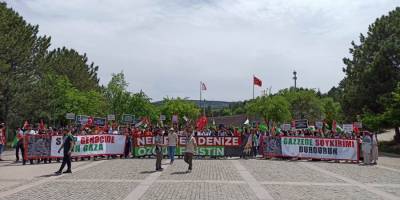 ODTÜ’lü öğrenciler Filistin ile dayanışma eylemi gerçekleştirdi