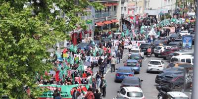 ABD Konsolosluğu önünde Gazze haykırışı: İşte burası katillerin yuvası!