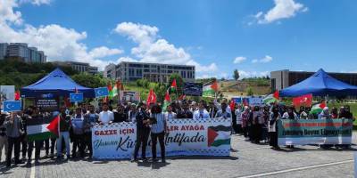 Bartın Üniversitesi’nde Gazze ile dayanışma eylemi gerçekleştirildi