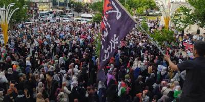 Katil İsrail’in Refah katliamı Batman’da protesto edildi