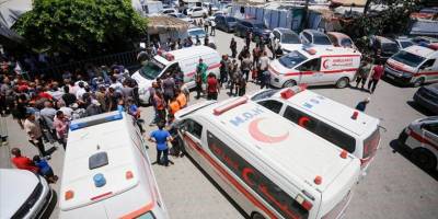 Gazze Ambulans ve Acil Durum Müdürü'nün İsrail'in saldırısında öldürülmesi protesto edildi