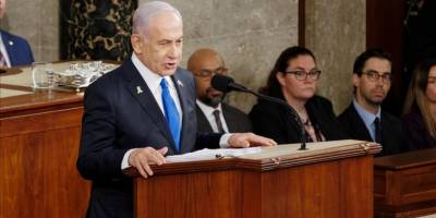 Katil Netanyahu, ABD Kongresi'ndeki konuşmasında "Refah'ta hiç sivil öldürülmediğini" savundu