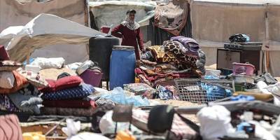 Filistin Kızılayı, Gazze'de Filistinlilerin sığındığı El-Mevasi'de "tek çadırlık" bile yer kalmadığını bildirdi